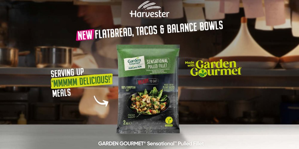 GARDEN GOURMET® launches on Harvester and Butlin’s menus