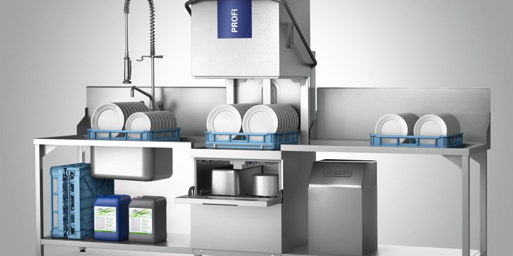 Hobart Two Level Washer Doubles Capacity in a Single Footprint